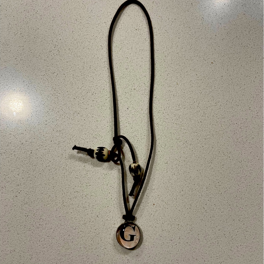 G initial necklace